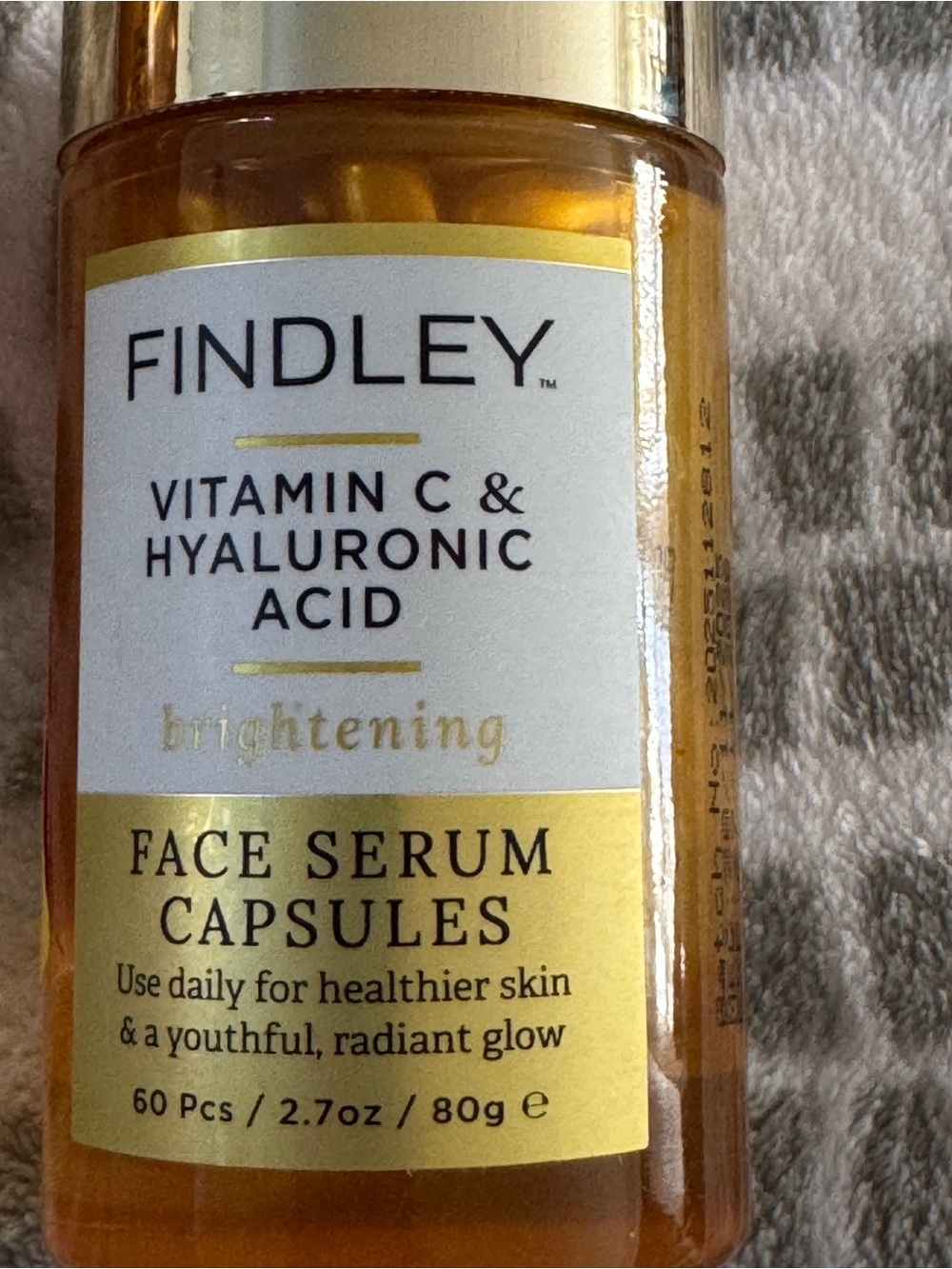 Finley Gold Face Serum Capsules - Vitamin C & Hyaluronic Acid